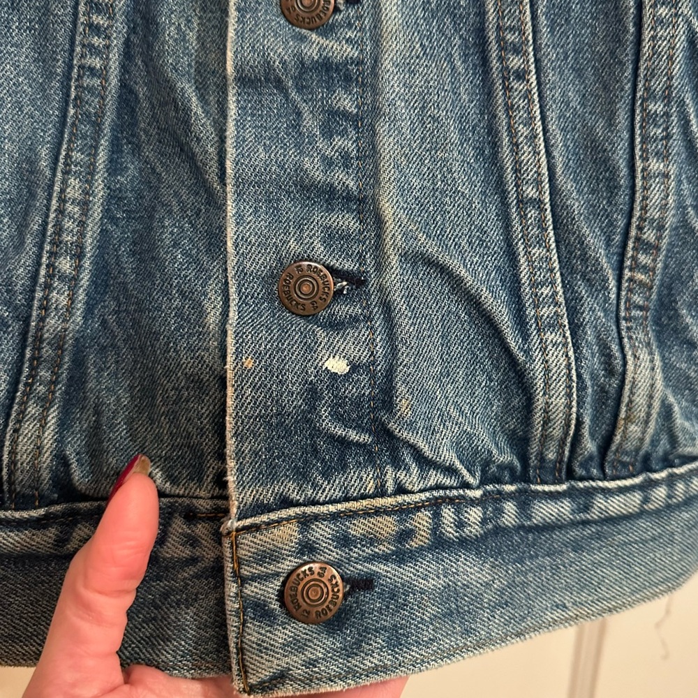 Custom 1994 Guns N' Roses Stacked Skulls denim vest sz S *VINTAGE ONE OF A KIND* - Picture 8 of 12